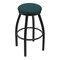 Holland Bar Stool Co 30" Swivel Bar Stool, Black Wrinkle, Graph Tidal Seat 80230BW022 - alternate 1